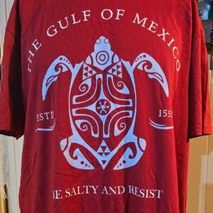 Be Salty And Resist Red Graphic T-Shirt
